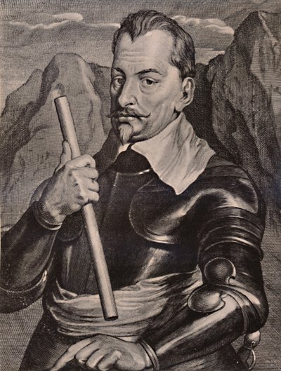 Albrecht von Wallenstein, Boheemse generaal, 17e eeuw 1894 door Pieter de Jode II