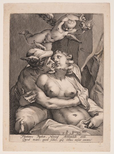 Mercurius, Venus en Cupido door Pieter de Jode I