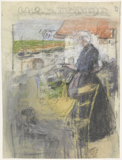 Caféterrasje door Pieter de Josselin