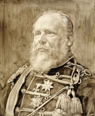 Portret van Willem III, koning der Nederlanden door Pieter de Josselin