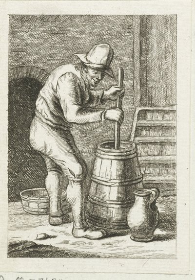 Karnende man door Pieter de Mare