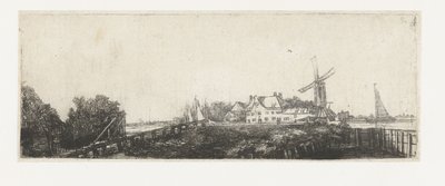 De houten brug door Pieter de With (attributed to)