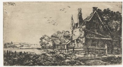 Huis met de drie schoorstenen door Pieter de With (attributed to)