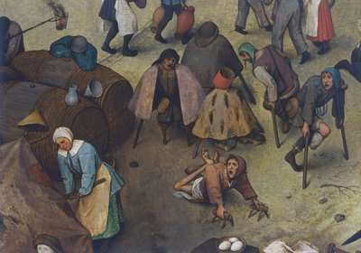 Gevecht tussen Carnaval en Vasten door Pieter Bruegel the Elder