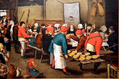 Evora Museum. Brueghel, Pieter de Jongere (ca.1564-1638). Bruiloftsfeest (of Boerenbruiloft) door Pieter the Younger Brueghel