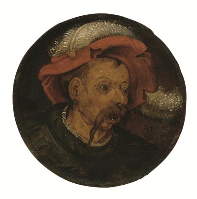 Hoofd van een landsknecht door Pieter the Younger Brueghel