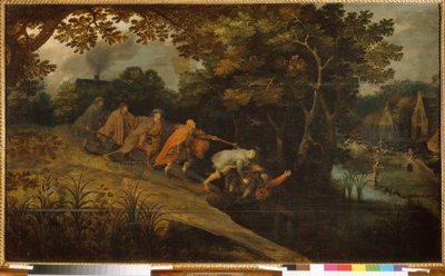 De blinden leiden de blinden door Pieter the Younger Brueghel