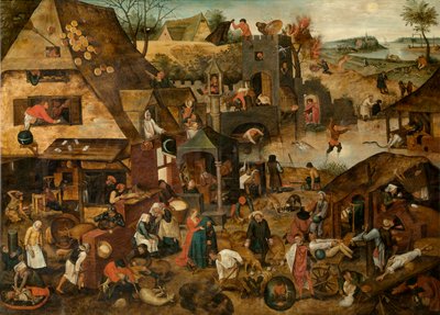 Spreekwoorden door Pieter the Younger Brueghel