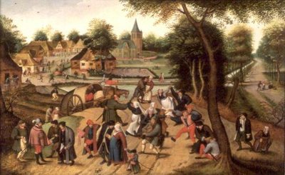 Terugkeer van de Kermis door Pieter the Younger Brueghel