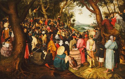Sint Johannes de Doper predikend in de Wildernis, ca. 1633-50 door Pieter Brueghel the Younger