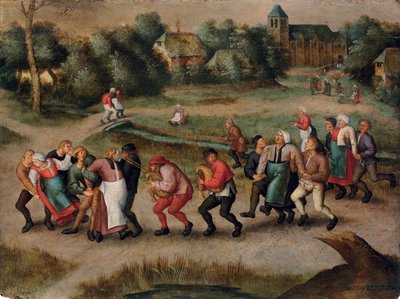 Sint-Jansdansers in Molenbeeck, 1592 door Pieter Brueghel the Younger