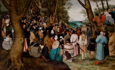 Preek van Johannes de Doper door Pieter the Younger Brueghel