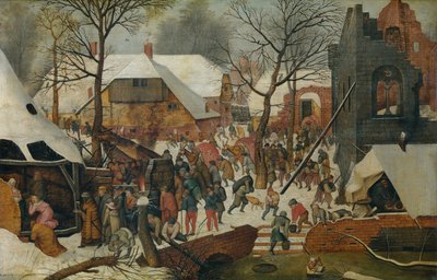 De Aanbidding der Wijzen in de Sneeuw door Pieter the Younger Brueghel