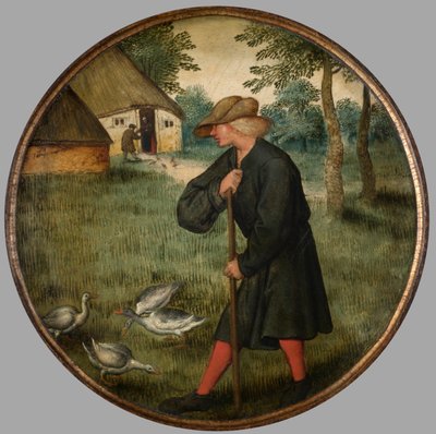 Wie Weet Waarom Ganzen Blootsvoets Lopen?, c.1594 door Pieter the Younger Brueghel