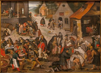 Werken van genade door Pieter the Younger Brueghel