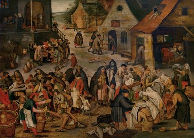 Werken van barmhartigheid door Pieter the Younger Brueghel