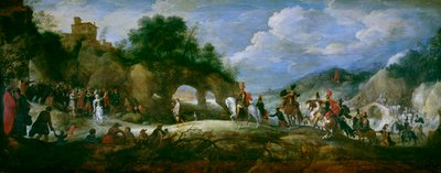 De triomf van David over Goliath door Pieter the Younger & Stalbemt Adriaen van (1580 1662) Brueghel