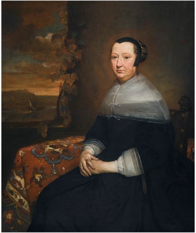 Portret van een onbekende vrouw door Pieter van Anraedt