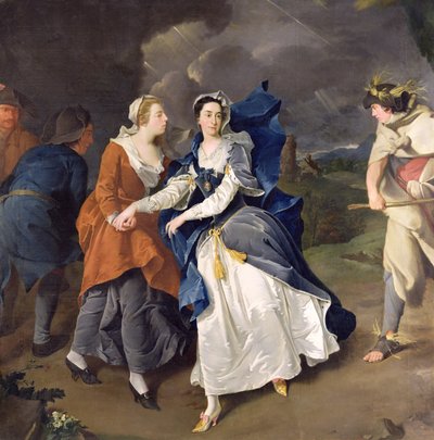 Mevrouw Cibber (1714-66) als Cordelia door Pieter van Bleeck