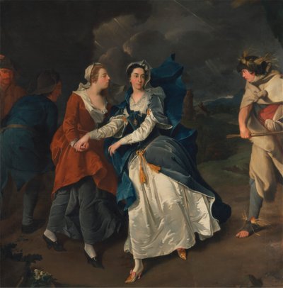 Mevrouw Cibber als Cordelia door Pieter van Bleeck