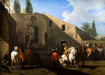 De Manège door Pieter van Bloemen