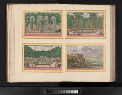 Kaart van het beleg van Barcelona, 1706 door Pieter van Call (II)