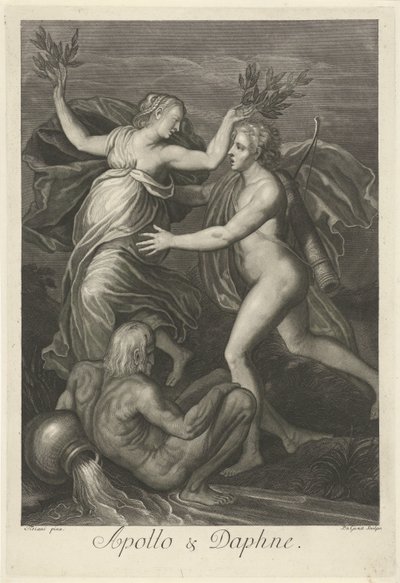 Apollo en Daphne door Pieter van Gunst