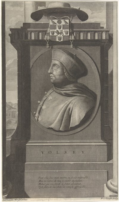 Portret van kardinaal Wolsey door Pieter van Gunst
