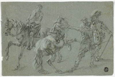 Rijschool door Pieter van Laer
