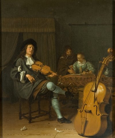 Een muziekfeest, c.1675 door Pieter van Slingelandt