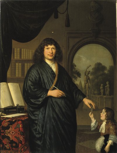 Portret van een heer door Pieter van Slingelandt