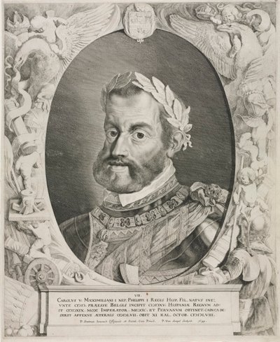 Portret van keizer Karel V door Pieter van Sompel