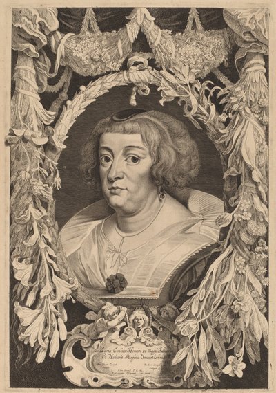 Marie de Medici door Pieter van Sompel and Pieter Claesz Soutman after Sir Anthony
