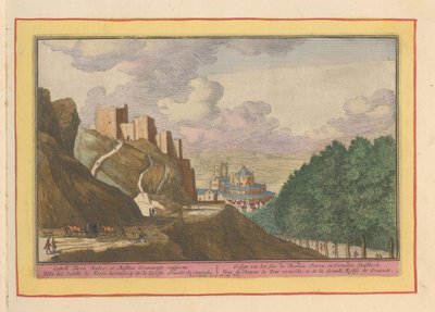 Gezicht op het Alcazaba en de kathedraal van Granada door Pieter van den Berge