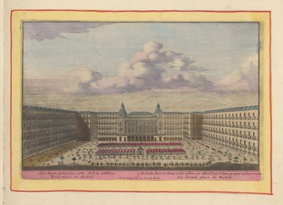 Plaza Mayor te Madrid door Pieter van den Berge