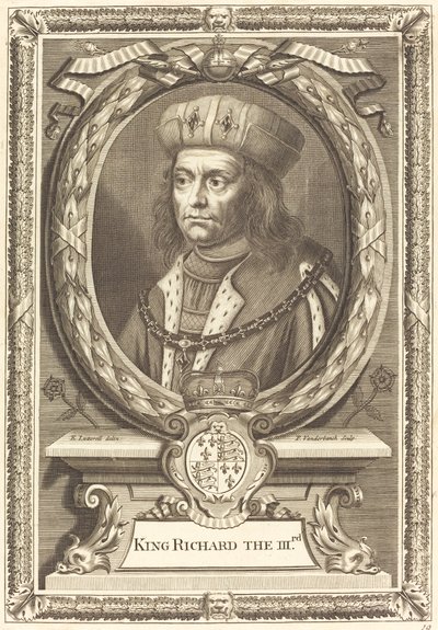 Koning Richard III door Pieter van der Banck after Edward Lutterell