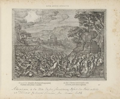Abraham bevrijdt Lot door Pieter van der Borcht (I)