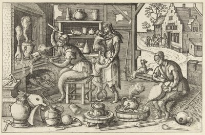 Alchemist door Pieter van der Borcht (I)