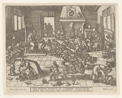 Apenschool door Pieter van der Borcht (I)