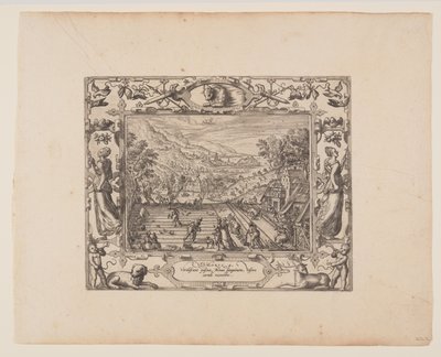 April, van De Twaalf Maanden door Pieter van der Borcht