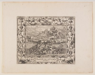 Augustus, uit De Twaalf Maanden door Pieter van der Borcht