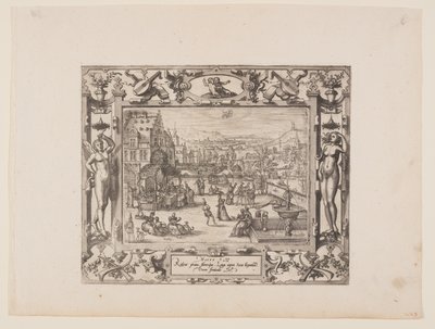 Mei, uit De Twaalf Maanden door Pieter van der Borcht