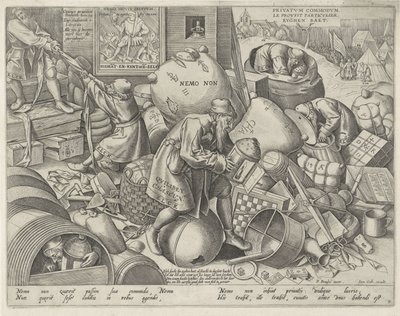 Allegorie op de zelfzucht door Pieter van der Heyden