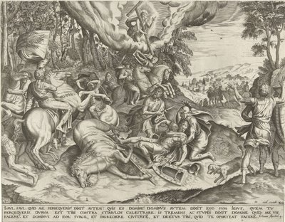 Bekering van Paulus door Pieter van der Heyden