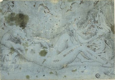Danaë en de Gouden Regen door Pieter van der Heyden