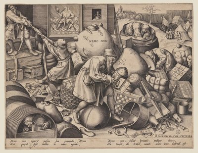 "Nemo Non" (Ieder mens zoekt zijn eigen winst) door Pieter van der Heyden