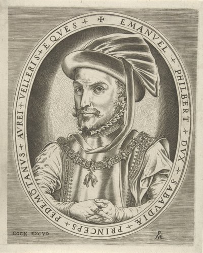 Portret van Emanuel Philibert, hertog van Savoye door Pieter van der Heyden