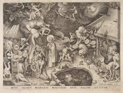 Sint-Jacobus en de tovenaar Hermogenes door Pieter van der Heyden