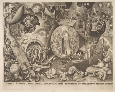 De nederdaling van Christus in de limbo, 1551 door Pieter van der Heyden