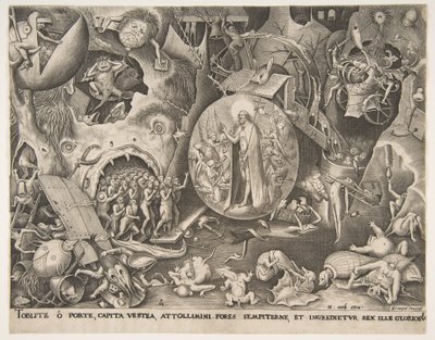 De nederdaling van Christus in de limbo door Pieter van der Heyden